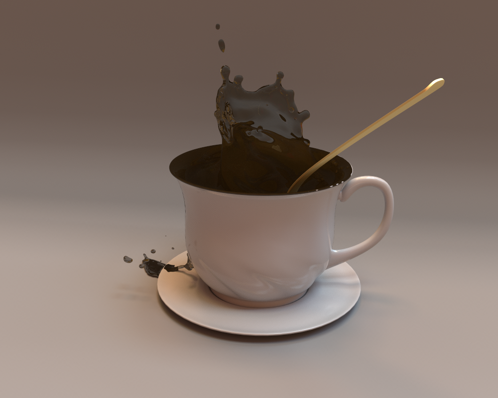 Coffee Splash from PBRT