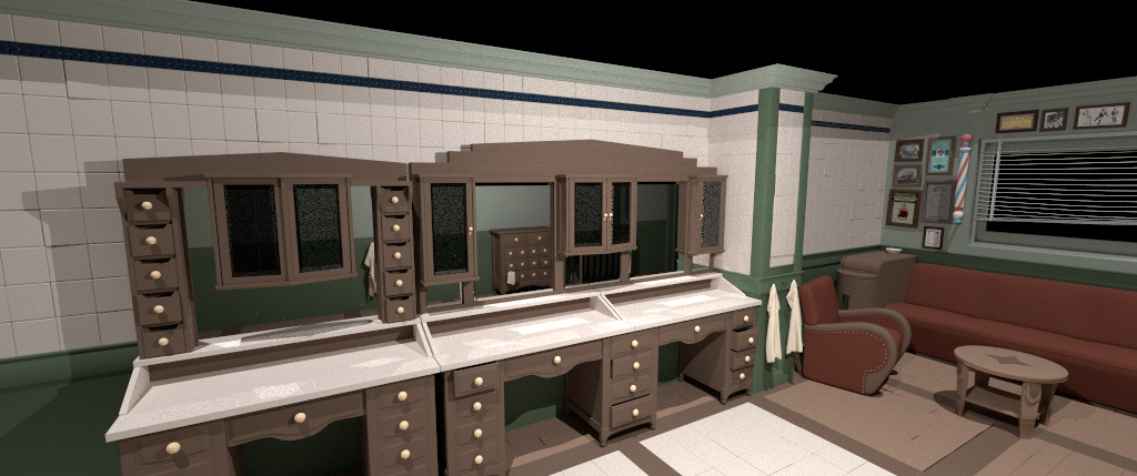 Barber Shop work in progress