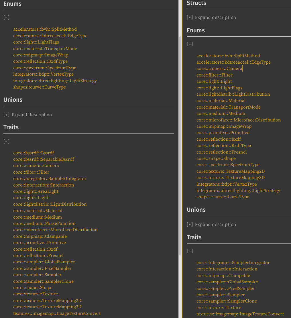 Converting traits into enums